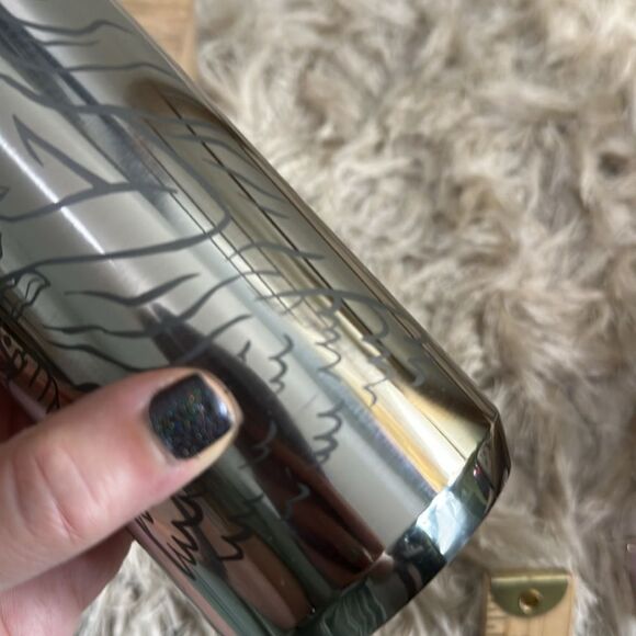 Starbucks Silver 50th Anniversary Mermaid Stainless Steel Water Bottle 20 oz - Picture 16 of 17